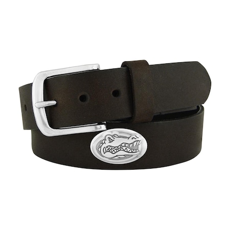Zep Zep-Pro UFL-BOLP-BRW-34 Florida Gators Concho Emblem Brown Belt Size 34 UFL-BOLP-BRW-34